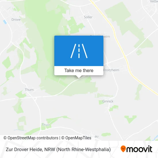 Zur Drover Heide map