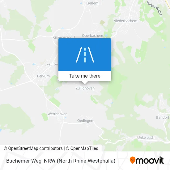 Bachemer Weg map