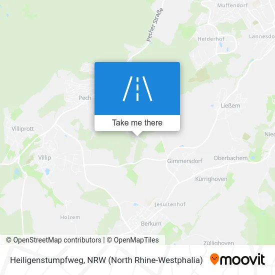 Heiligenstumpfweg map