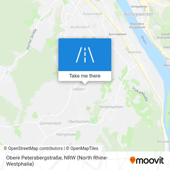 Obere Petersbergstraße map