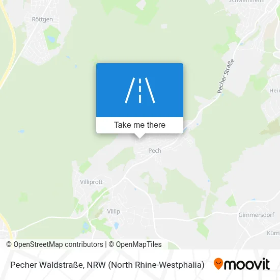 Pecher Waldstraße map