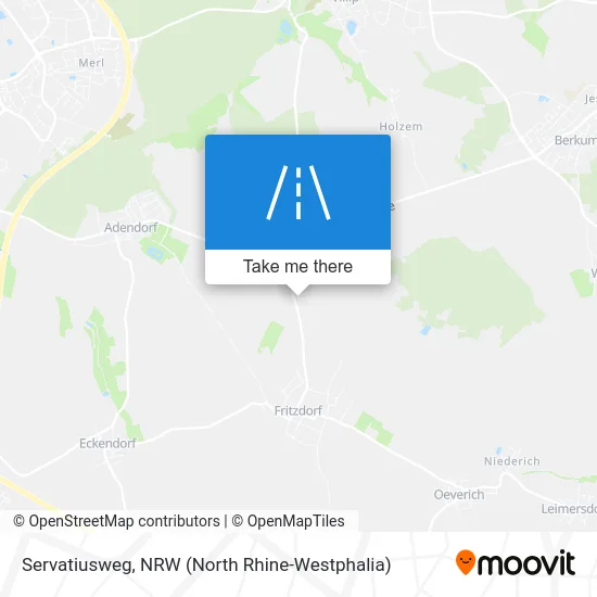Servatiusweg map