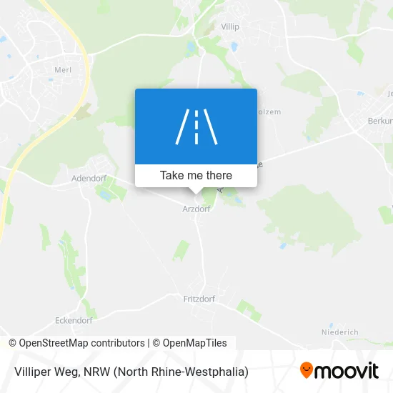 Villiper Weg map