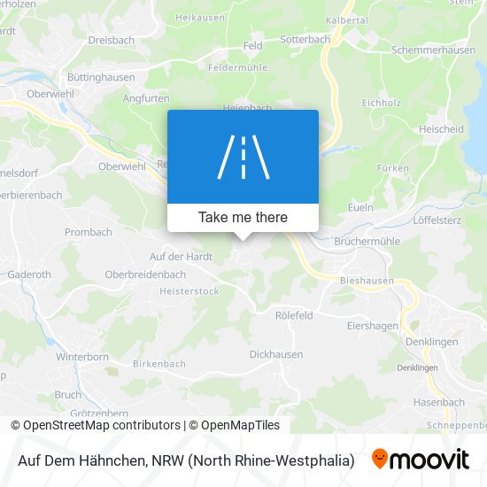 Auf Dem Hähnchen map