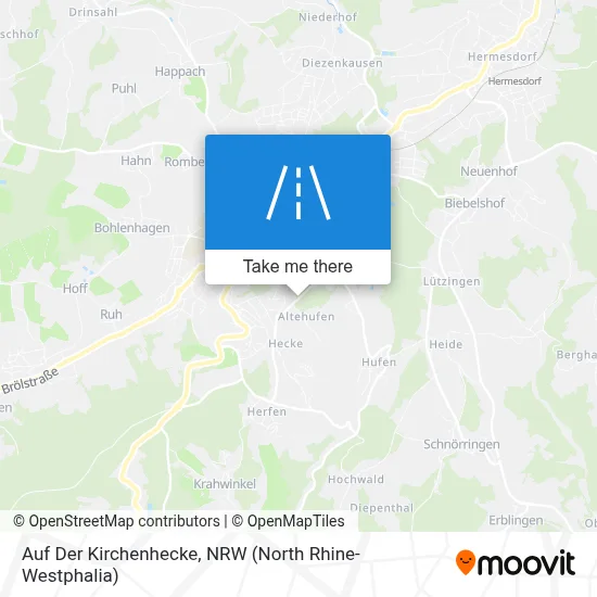 Auf Der Kirchenhecke map