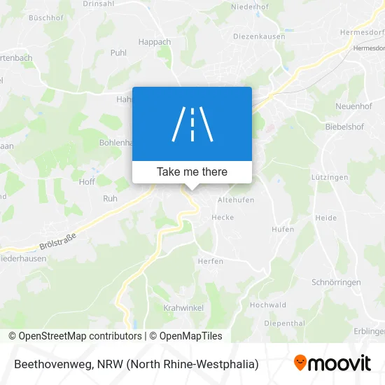 Beethovenweg map