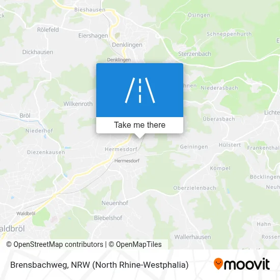 Brensbachweg map