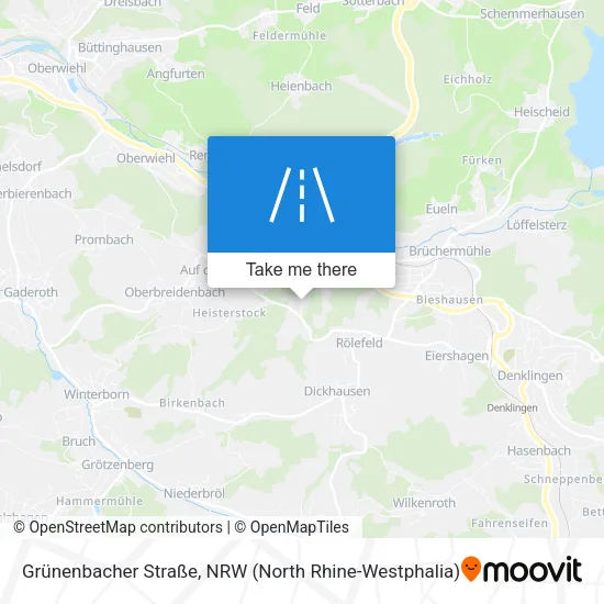 Карта Grünenbacher Straße