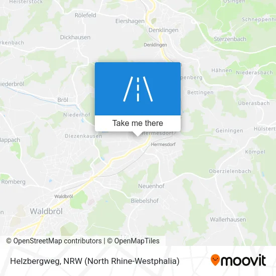 Карта Helzbergweg