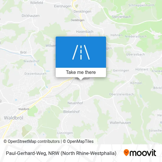 Paul-Gerhard-Weg map