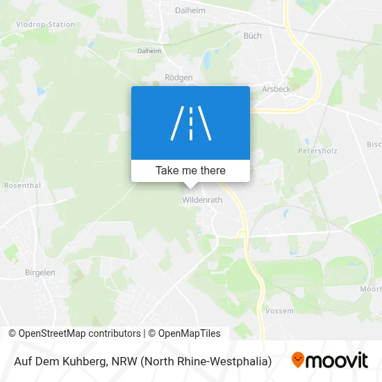 Auf Dem Kuhberg map