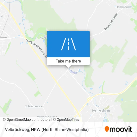 Velbrückweg map