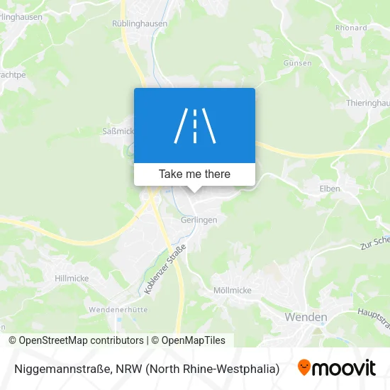 Карта Niggemannstraße