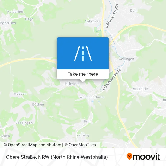 Obere Straße map