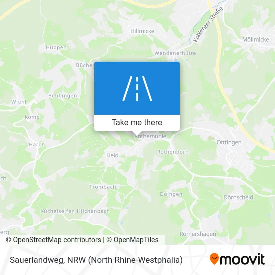 Sauerlandweg map
