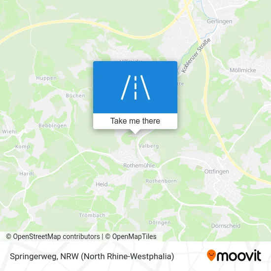 Springerweg map