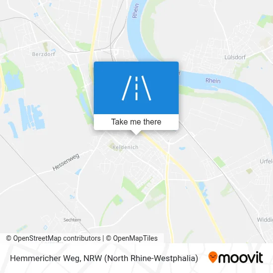 Hemmericher Weg map