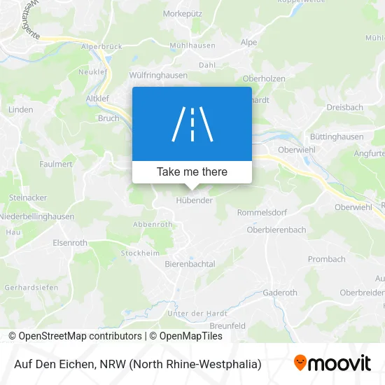 Карта Auf Den Eichen