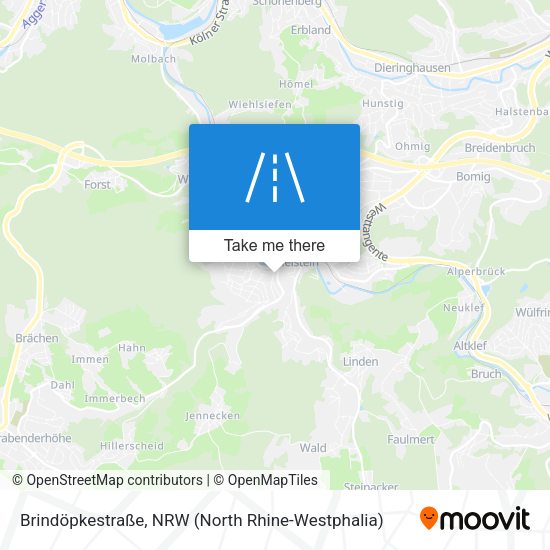 Brindöpkestraße map