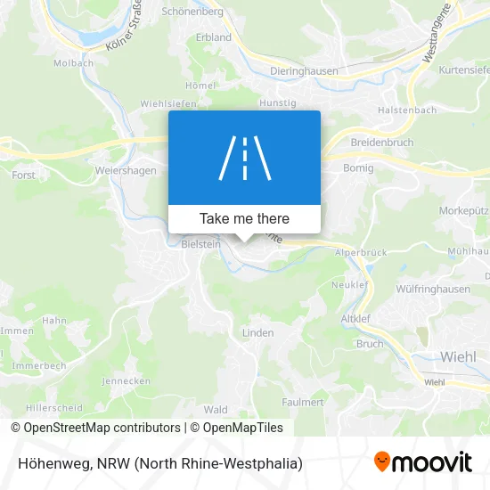 Höhenweg map
