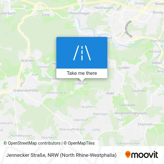 Jennecker Straße map