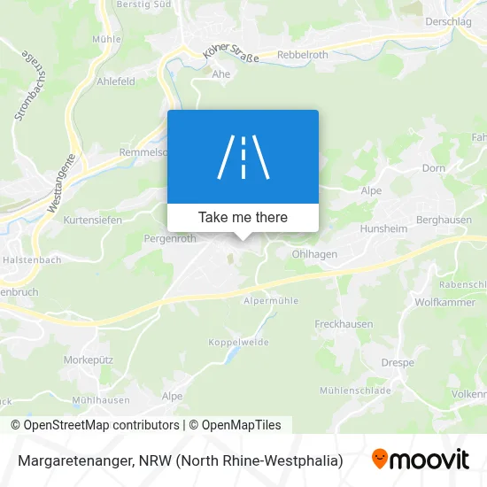 Margaretenanger map