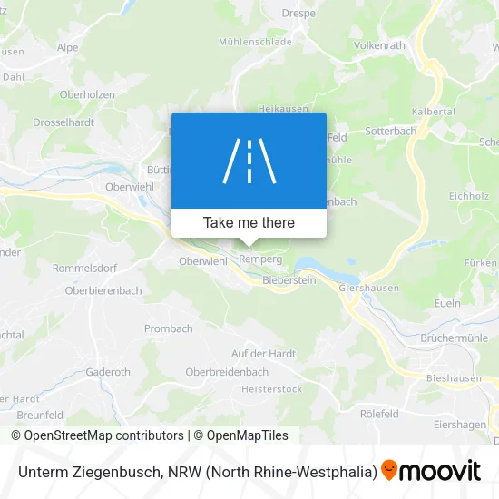 Карта Unterm Ziegenbusch