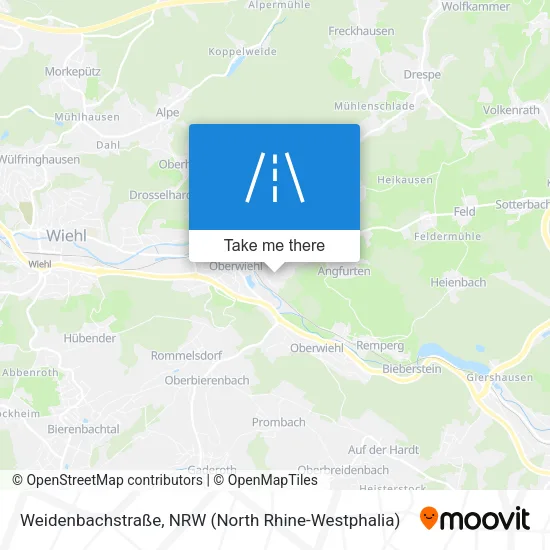 Карта Weidenbachstraße