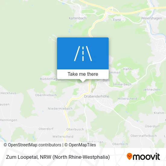 Карта Zum Loopetal