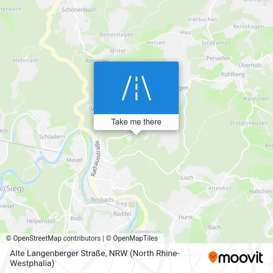 Карта Alte Langenberger Straße