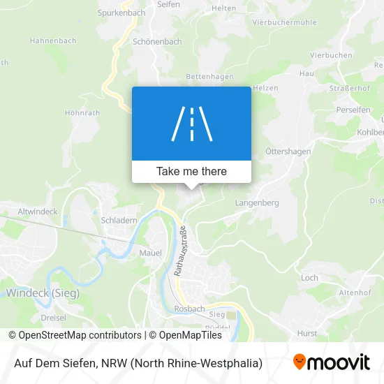 Карта Auf Dem Siefen