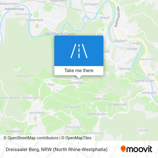 Карта Dreisaaler Berg