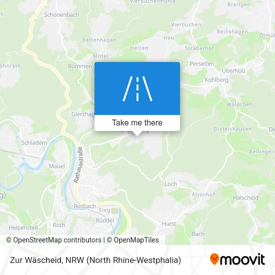 Карта Zur Wäscheid