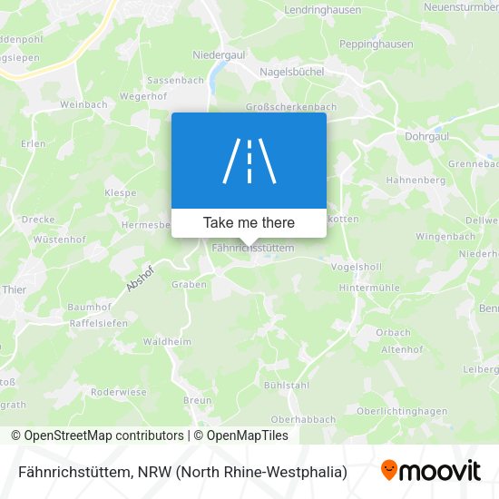 Fähnrichstüttem map