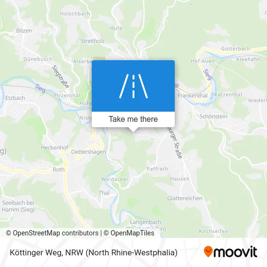 Карта Köttinger Weg