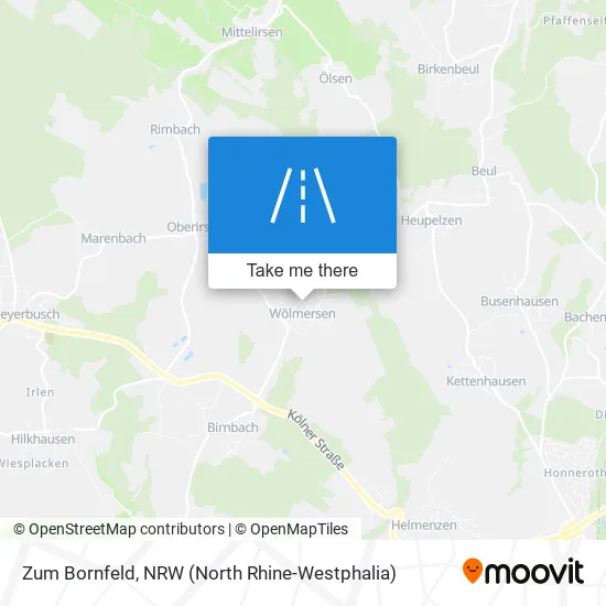 Карта Zum Bornfeld