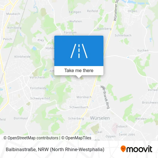 Карта Balbinastraße