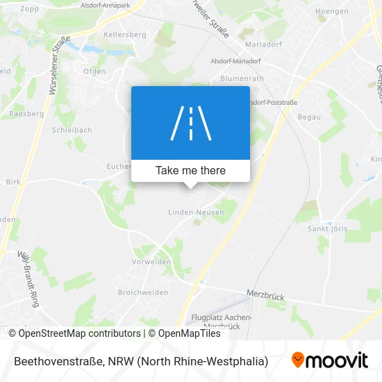 Карта Beethovenstraße