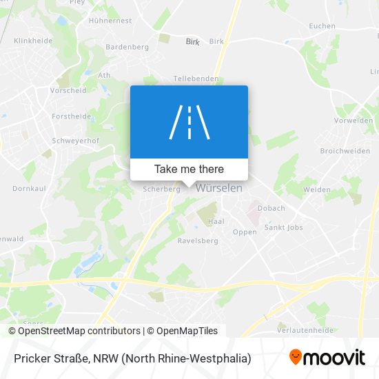 Pricker Straße map