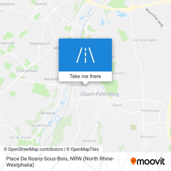 Place De Rosny-Sous-Bois map