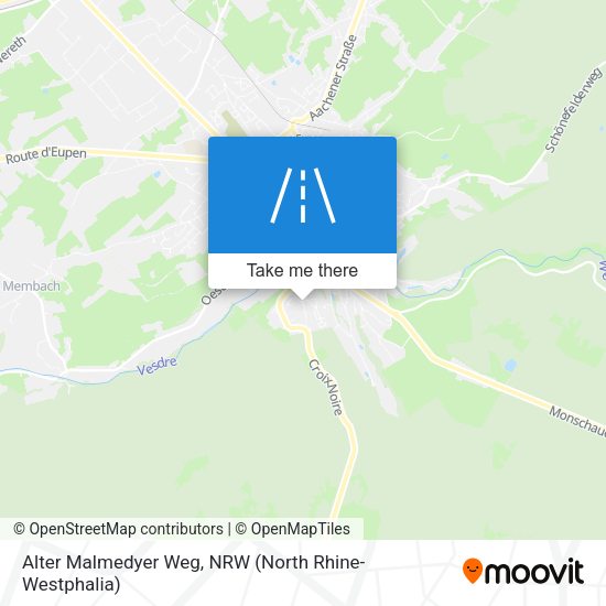 Alter Malmedyer Weg map