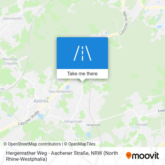 Hergenrather Weg - Aachener Straße map