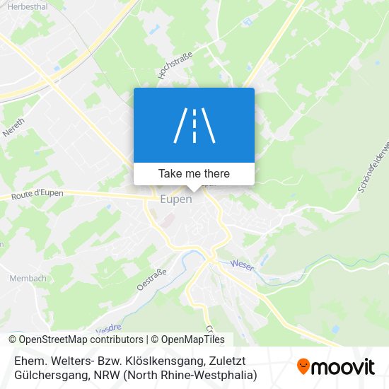 Ehem. Welters- Bzw. Klöslkensgang, Zuletzt Gülchersgang map
