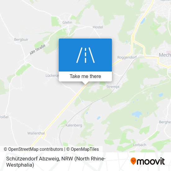 Schützendorf Abzweig map
