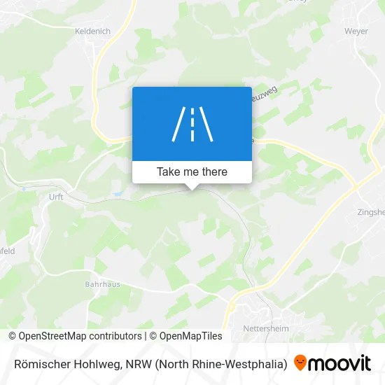 Römischer Hohlweg map