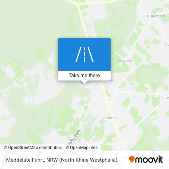 Карта Meddelste Fahrt