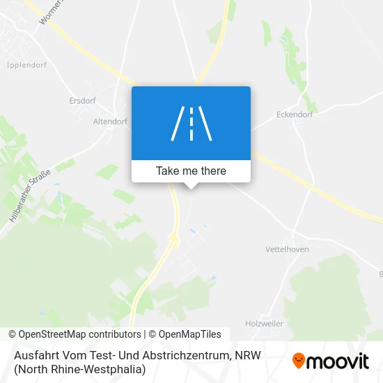 Карта Ausfahrt Vom Test- Und Abstrichzentrum