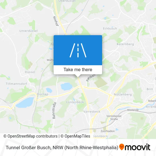 Карта Tunnel Großer Busch