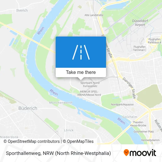 Sporthallenweg map