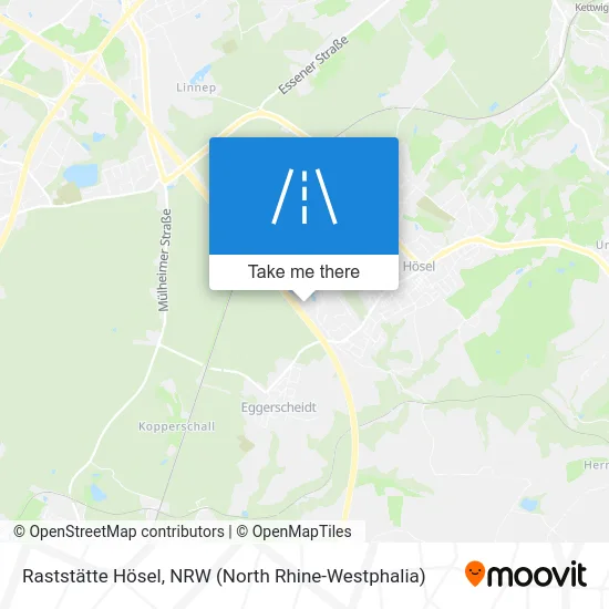 Raststätte Hösel map